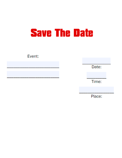 formal save the date