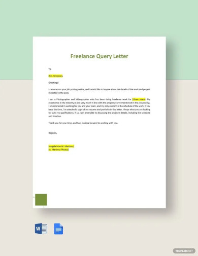freelance query letter
