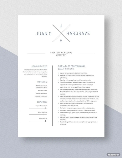 front office medical assistant resume