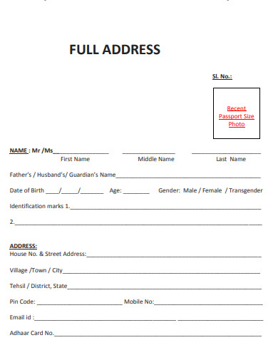 34+ Proper Address Format - PDF | Examples