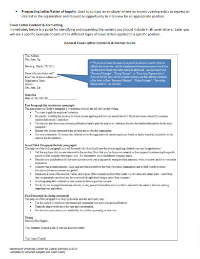 general cover letter example