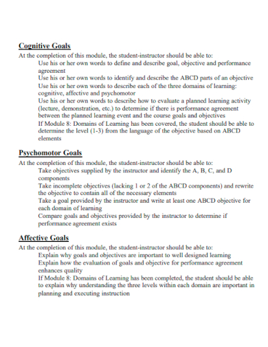 24+ Goals and Objectives - Examples, PDF | Examples