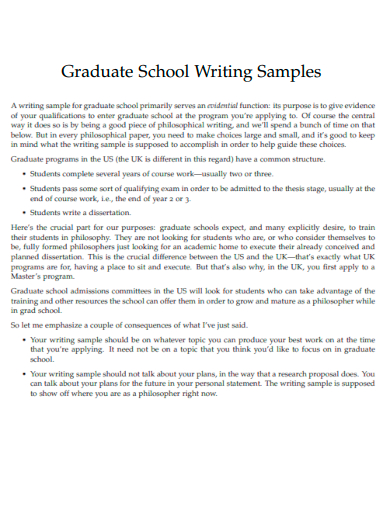 20 Writing Sample Examples PDF Examples