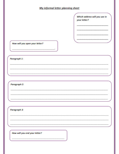 Informal Letter - Examples | Examples