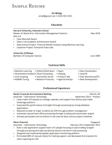 internship resume cover letter