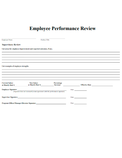 modern employee performance review