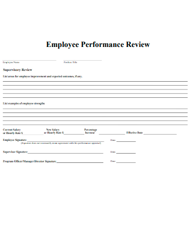 Modern Employee Performance Review