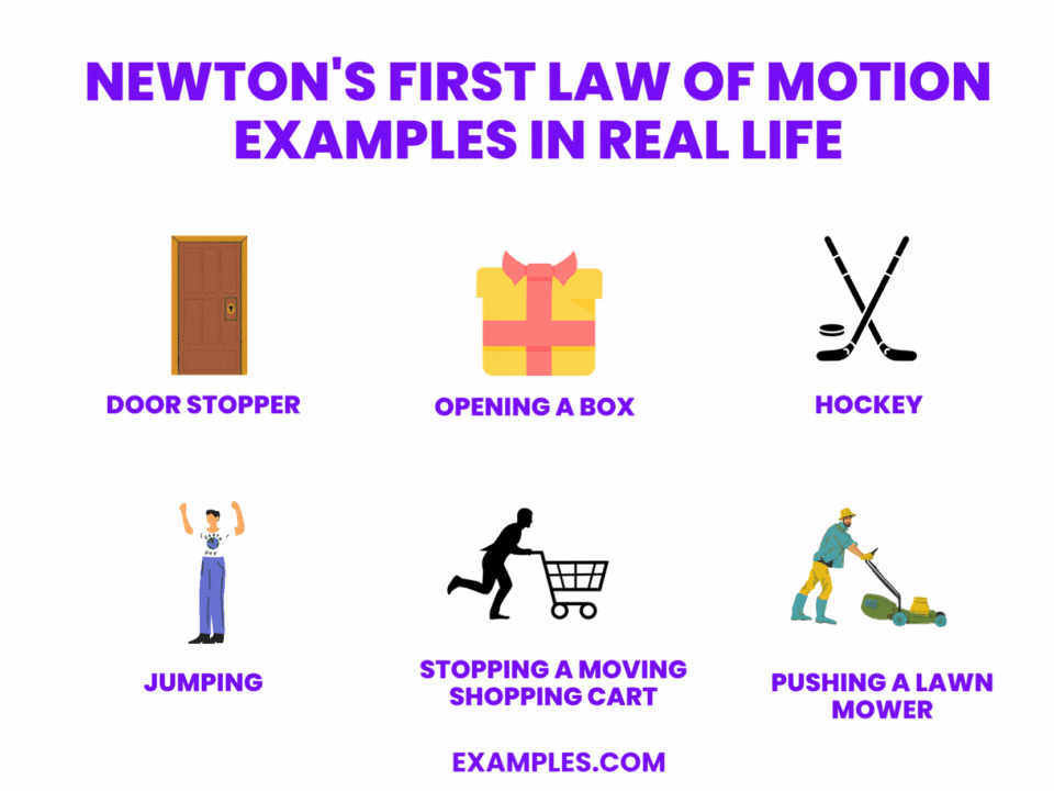 newtons first law of motion examples in real life