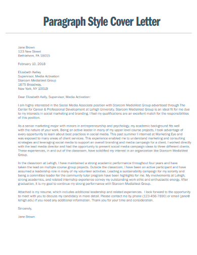 Great Cover Letter - Examples, Google Docs, MS Word, Apple Pages, PDF ...