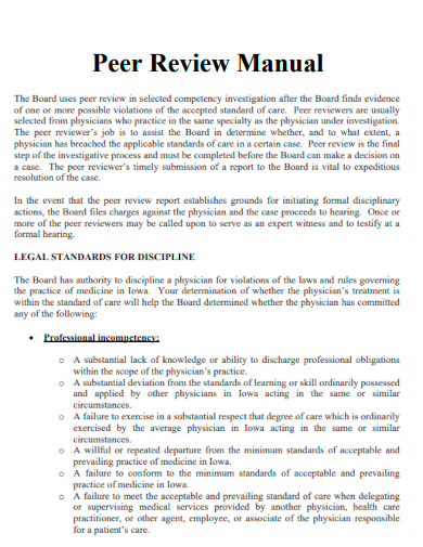 peer review manual