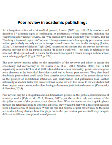 24 Peer Review Examples Pdf Examples 2573