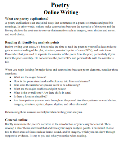 poetry online writing