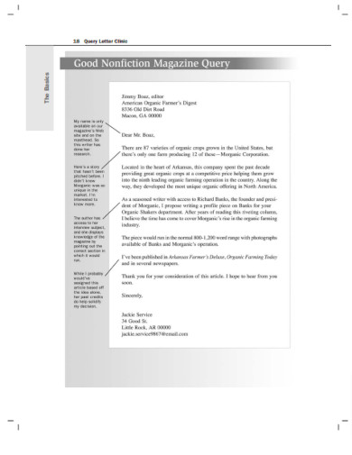 query letter clinic template