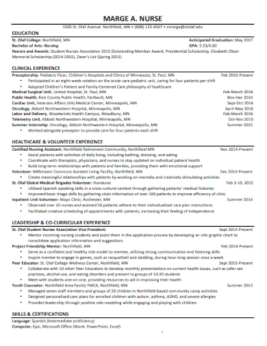 resume sample nursing1