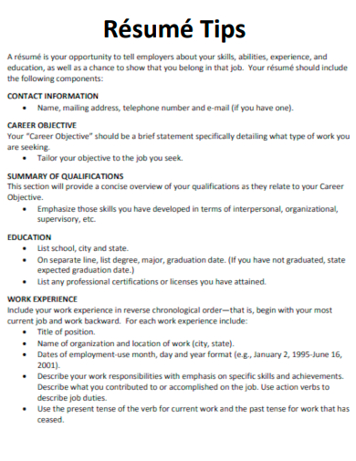 24+ General Resume Objective Examples in PDF, Word, Google Docs, Apple ...