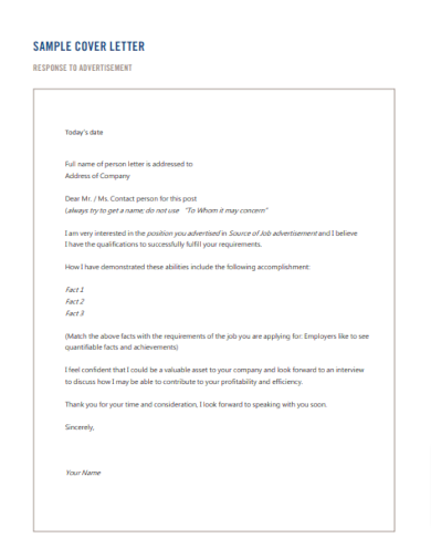 Cover Letter For Job Application - Examples, Word, Google Docs, Apple ...