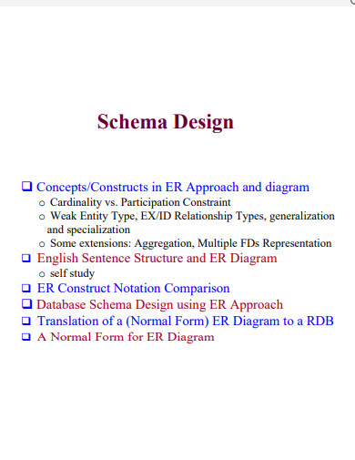 schema design