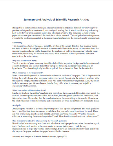 scientific research articles