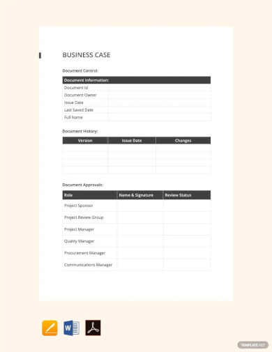 simple business case template