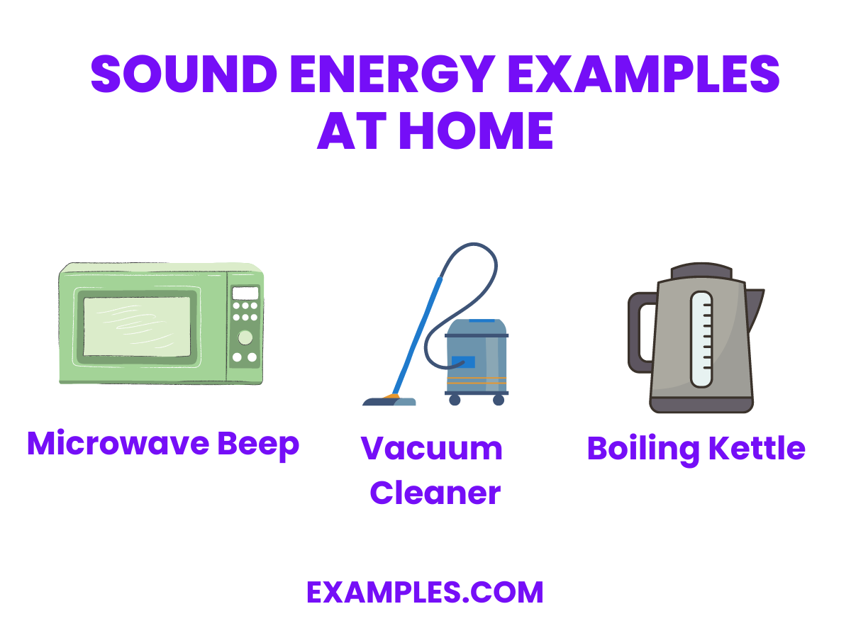 sound energy examples at home