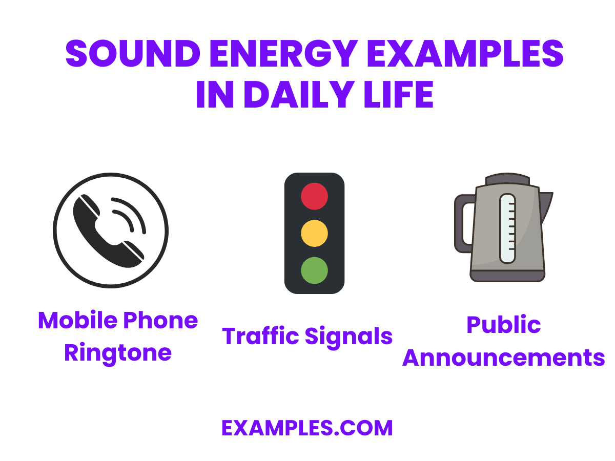 sound energy examples in daily life
