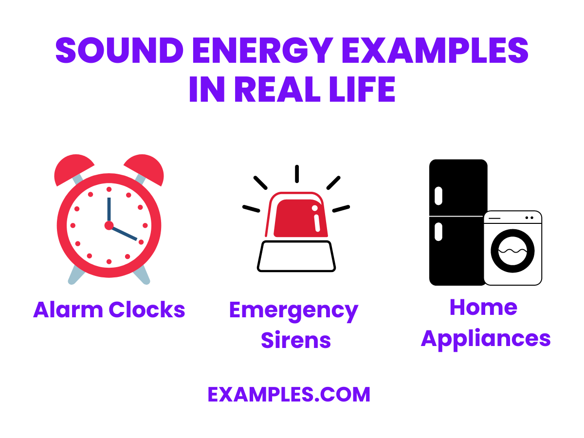 sound energy examples in real life