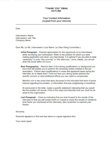 Thank You Letter After Interview - 24+ Examples, Format, How to Write, PDF