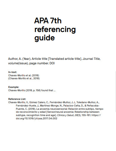 APA 6th Edition - 16+ Examples, How to Write, Tips