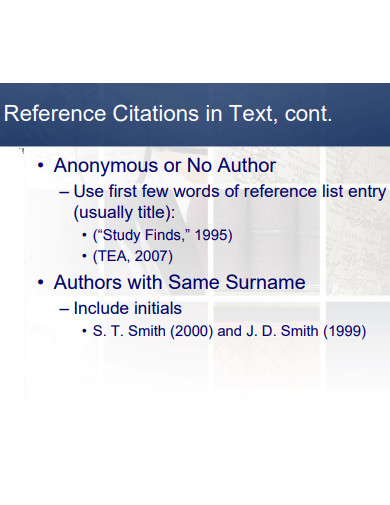 apa 7 citations in text reference page