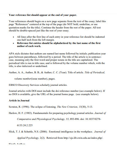 apa 7 reference page example