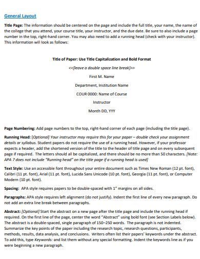 26+ APA 7 Title Page Examples in PDF | Examples