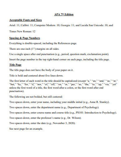 apa 7 title page in pdf