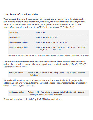 APA Book Author Citation Fundamentals