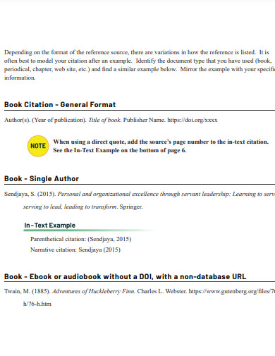 24+ APA Book Citation Example in PDF | Examples