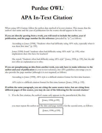 apa in text citation purdue owl