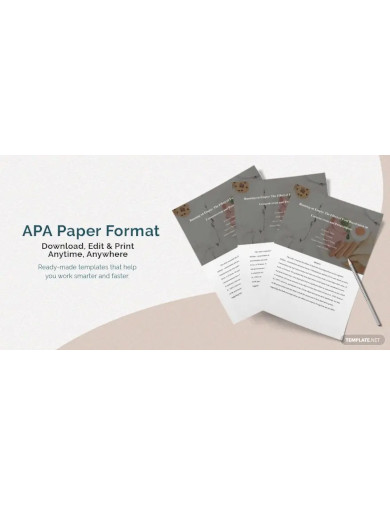 apa paper format template