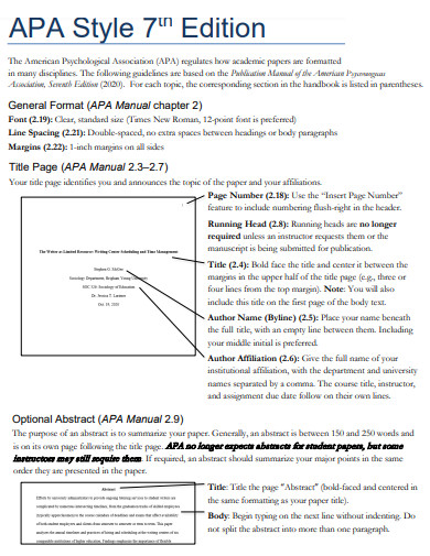 26+ APA Cover Page Format Example in Google Docs, InDesign, Word, PSD ...