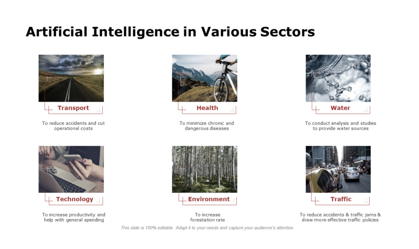 artificial intelligence in various sectors ppt templates