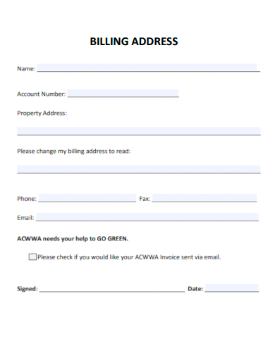 basic billing address