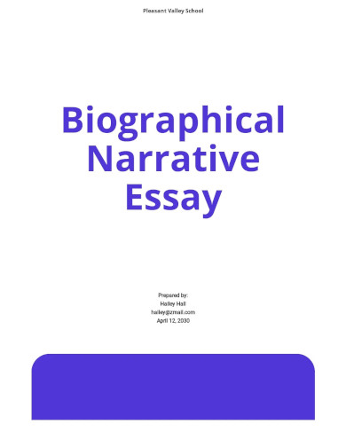 narrative essay examples ideas