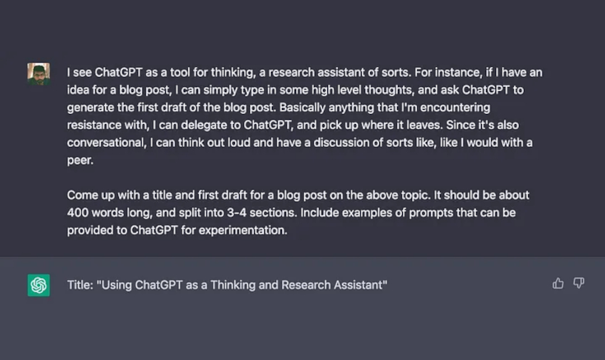 chatgpt as a research assistant