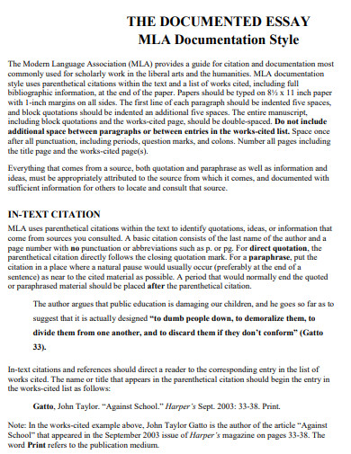 24+ College MLA Format Examples in PDF | Examples