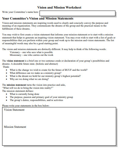 23+ Vision and Mission Statement Examples in PDF | Examples