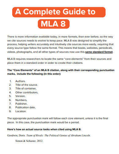 complete guide to mla 8