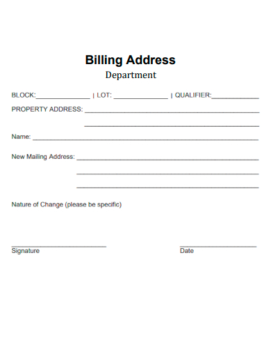 26+ Billing Address - Examples, PDF, DOCS | Examples