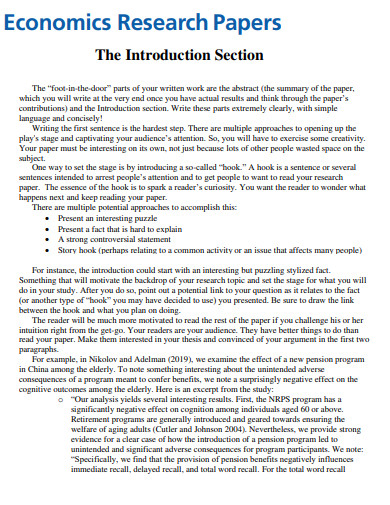 26+ Research Paper Introduction Examples in PDF, Word, Google Docs ...