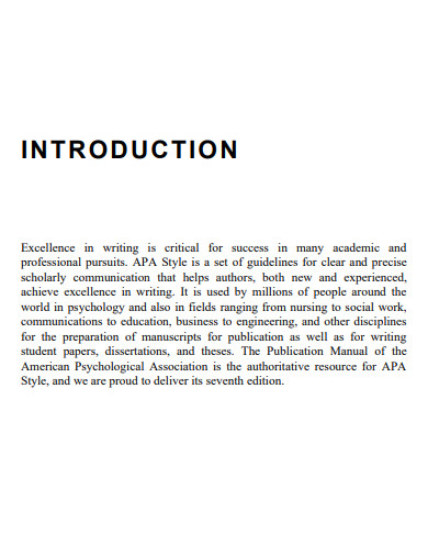 apa research introduction example