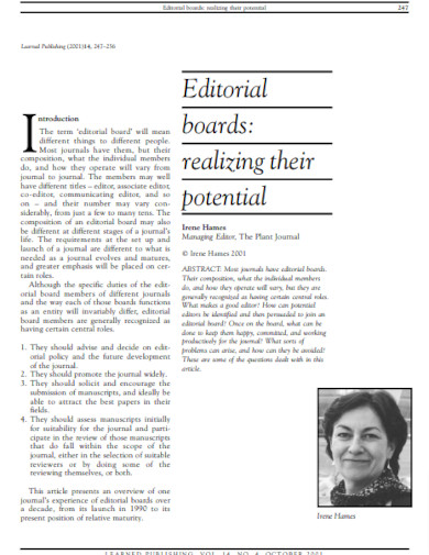 Editorial Example - PDF | Examples