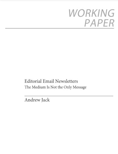 editorial email newsletters