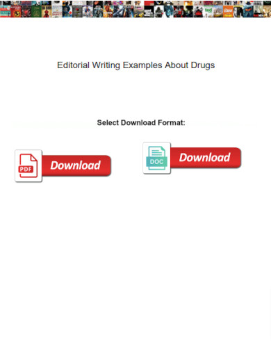 editorial writing examples about drugs